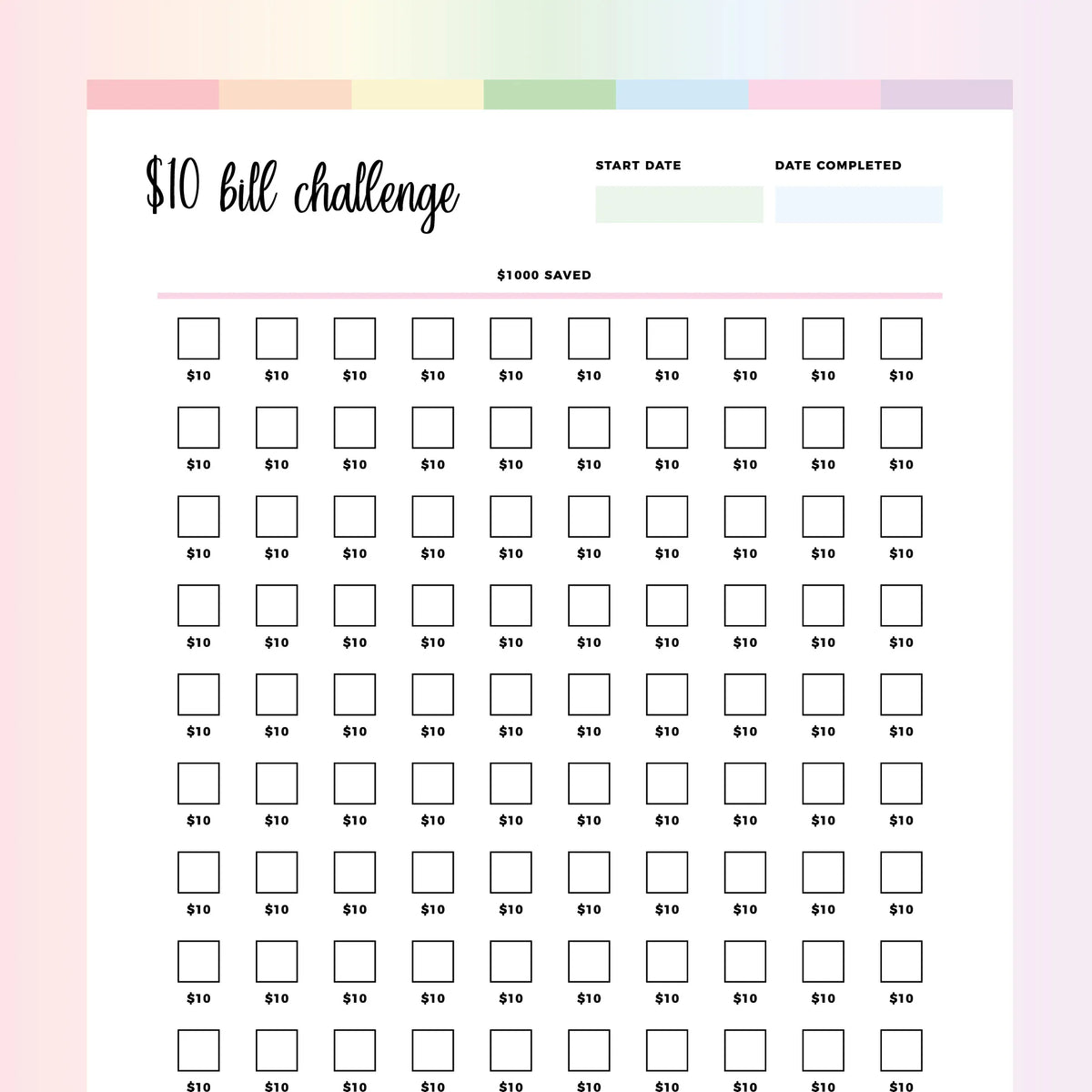 10 Dollar Challenge Pdf 