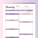 Pharmacology Study Template - Fruity