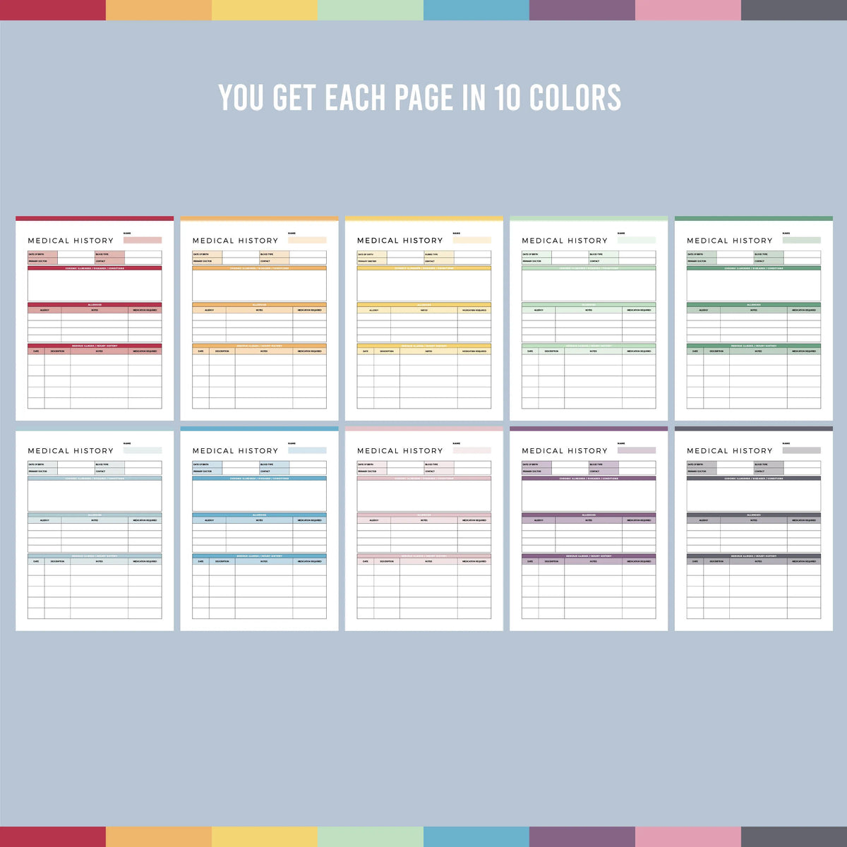 Printable Military Family Care Plan Army, Navy & Airforce Compatable