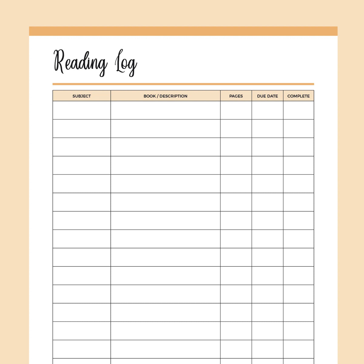 book-reading-log-printable-instant-download-pdf-a4-and-us-letter-plan-print-land for Reading Log Printable Pdf Free Download Book Reading Log Printable | Instant Download PDF | A4 and US Letter – Plan Print Land for Reading Log Printable Pdf Free Download