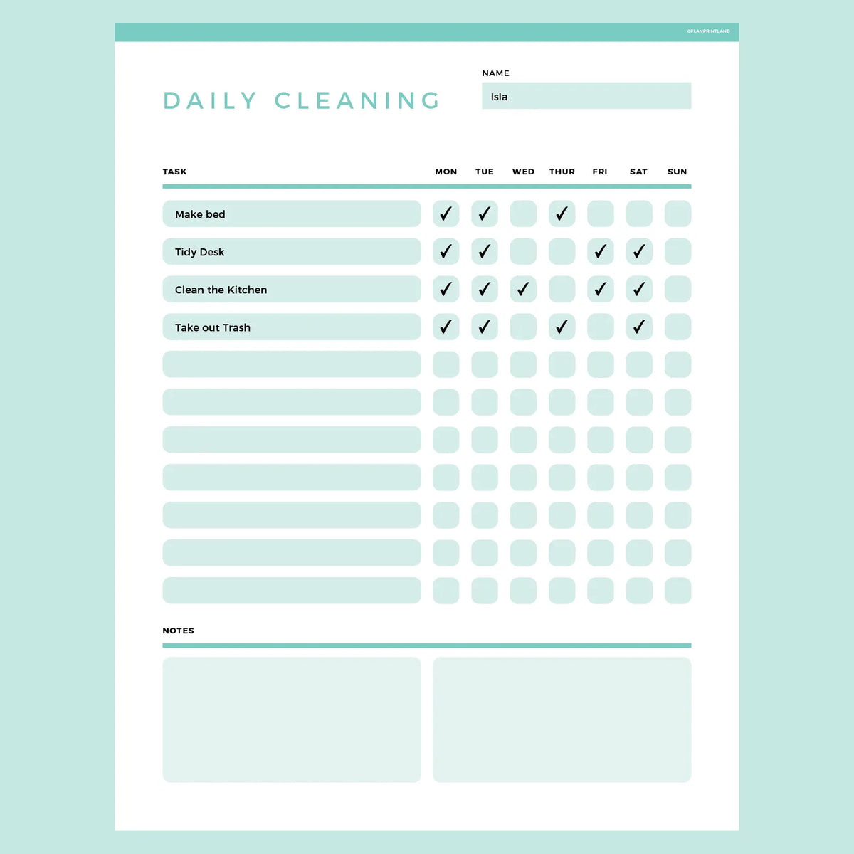 Daily Cleaning Checklist Editable Instant Download Fillable PDF A4 daily-cleaning-checklist-editable-instant-download-fillable-pdf-a4