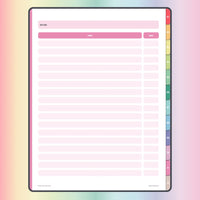 Topics page - Digital Square Grid Paper Note Book