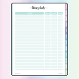 Library Book Tracker for Digital Reading Journal