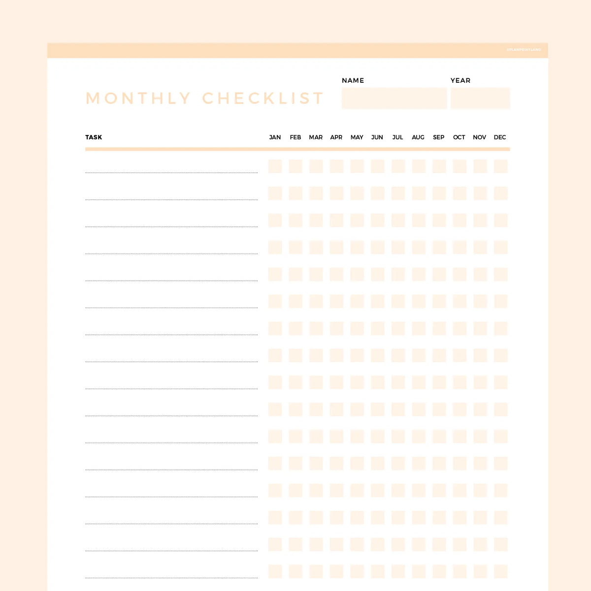 Editable To Do Checklist Monthly Template | Instant Download Fillable PDF | A4 and US Letter – Plan Print Land editable-to-do-checklist-monthly-template-instant-download-fillable-pdf-a4-and-us-letter-plan-print-land