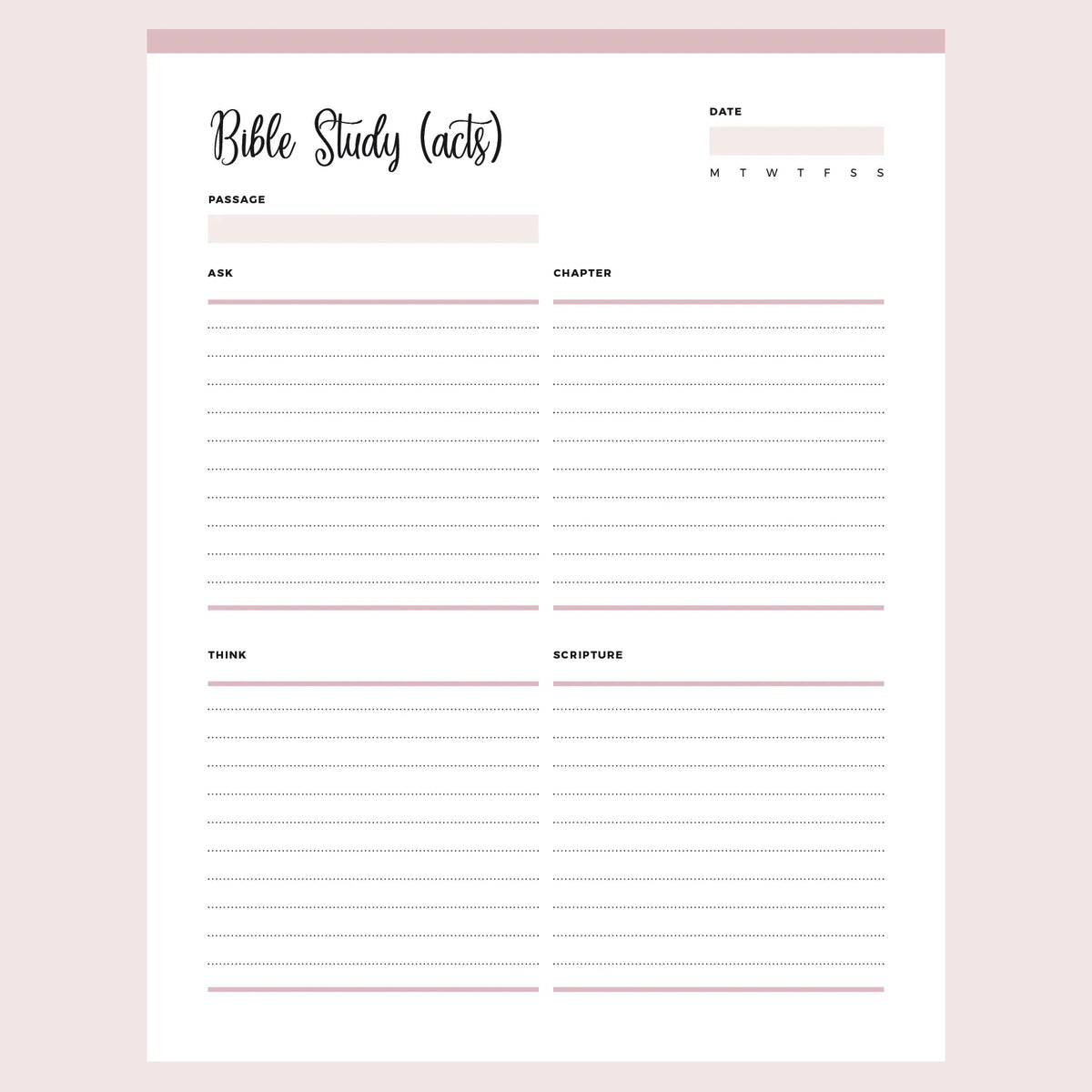 Printable ACTS Bible Study Template Instant Download PDF Plan Print Land printable-acts-bible-study-template-instant-download-pdf-plan-print-land