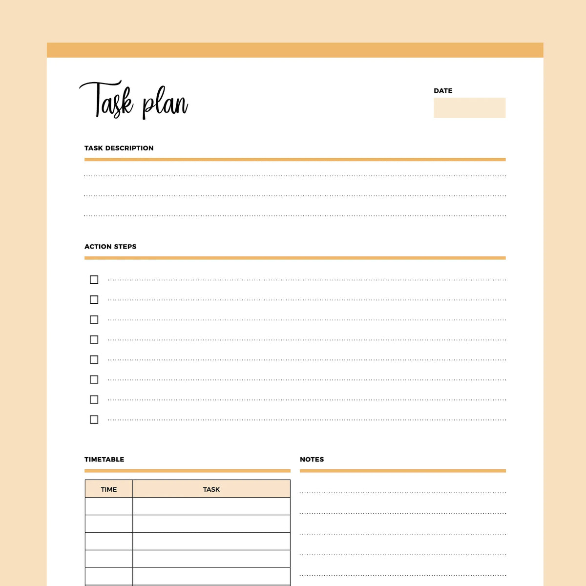 Printable ADHD Task Planner | Instant download PDF | A4 & US Letter ...