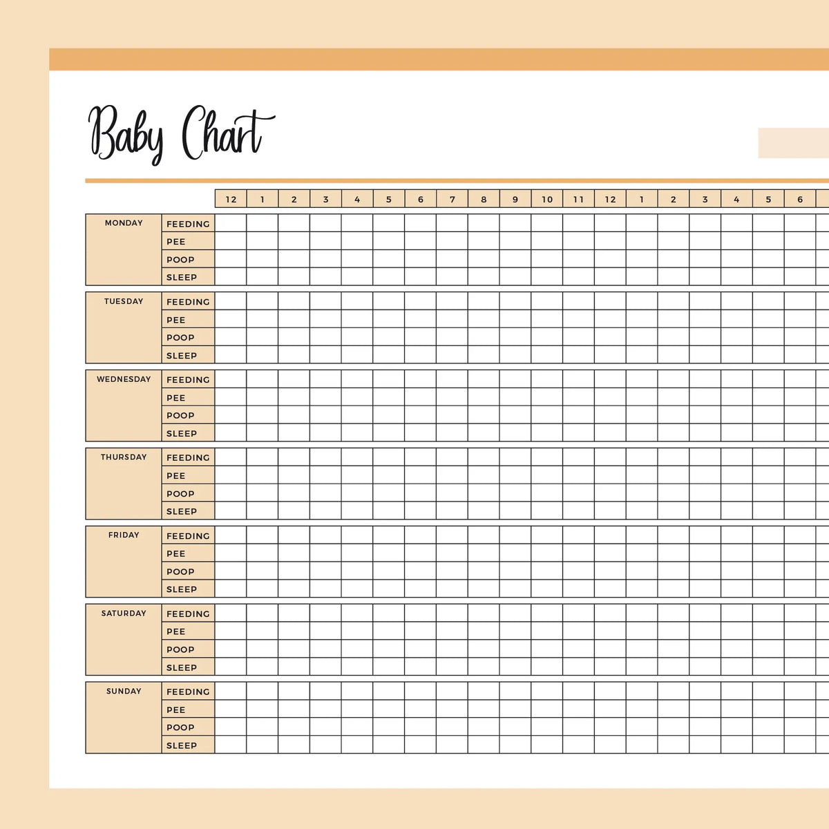 printable-baby-feeding-and-toileting-log-instant-download-pdf-a4-and-us-letter-plan-print-land for Free Printable Infant Daily Log Printable Baby Feeding and Toileting Log | Instant Download PDF | A4 and US Letter – Plan Print Land for Free Printable Infant Daily Log