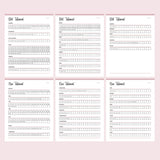 Printable Bible Reading Planner - Bible Chapter Checklist