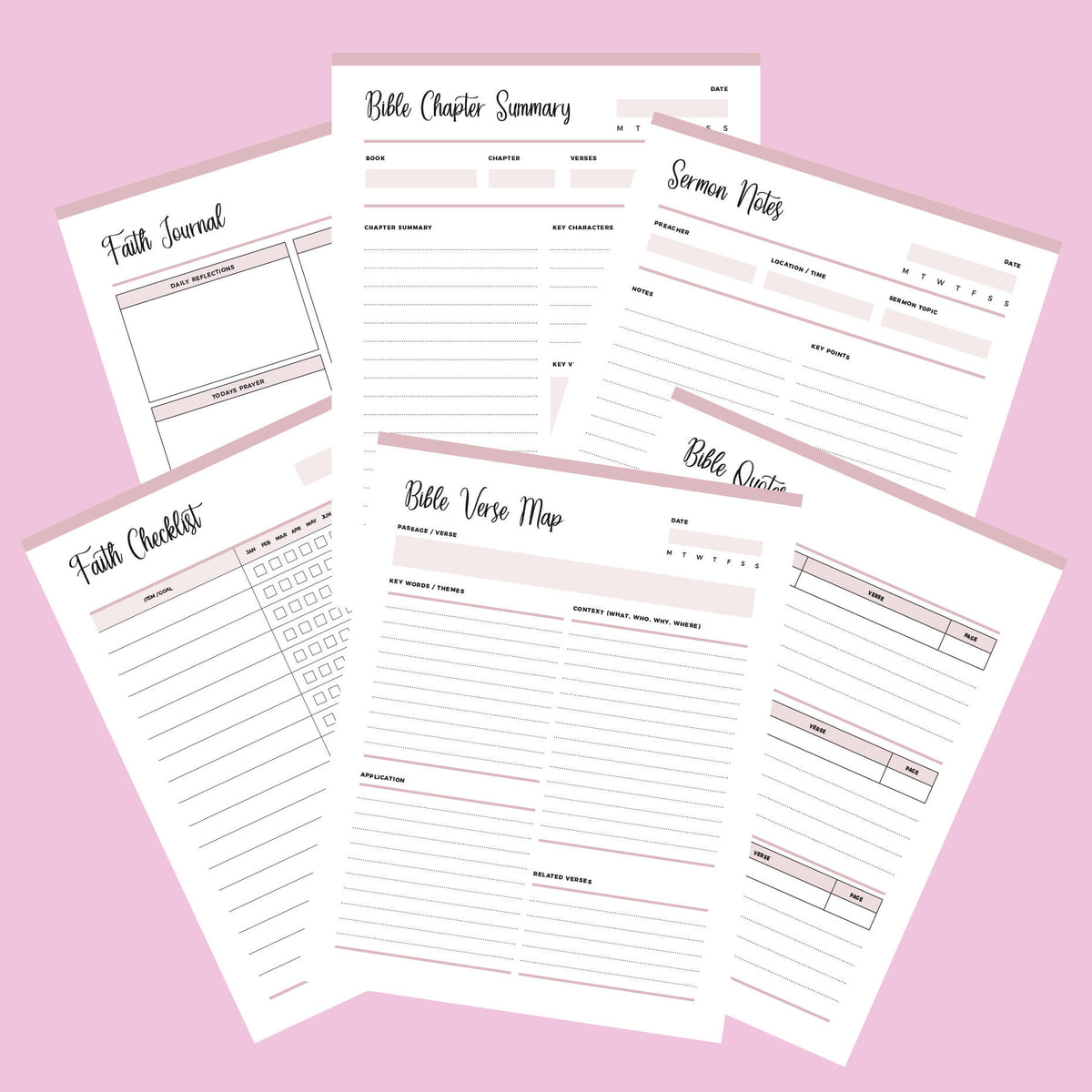 Printable Bible Reading Planner | Instant Download PDF | 46 PAGES – Plan Print Land printable-bible-reading-planner-instant-download-pdf-46-pages-plan-print-land