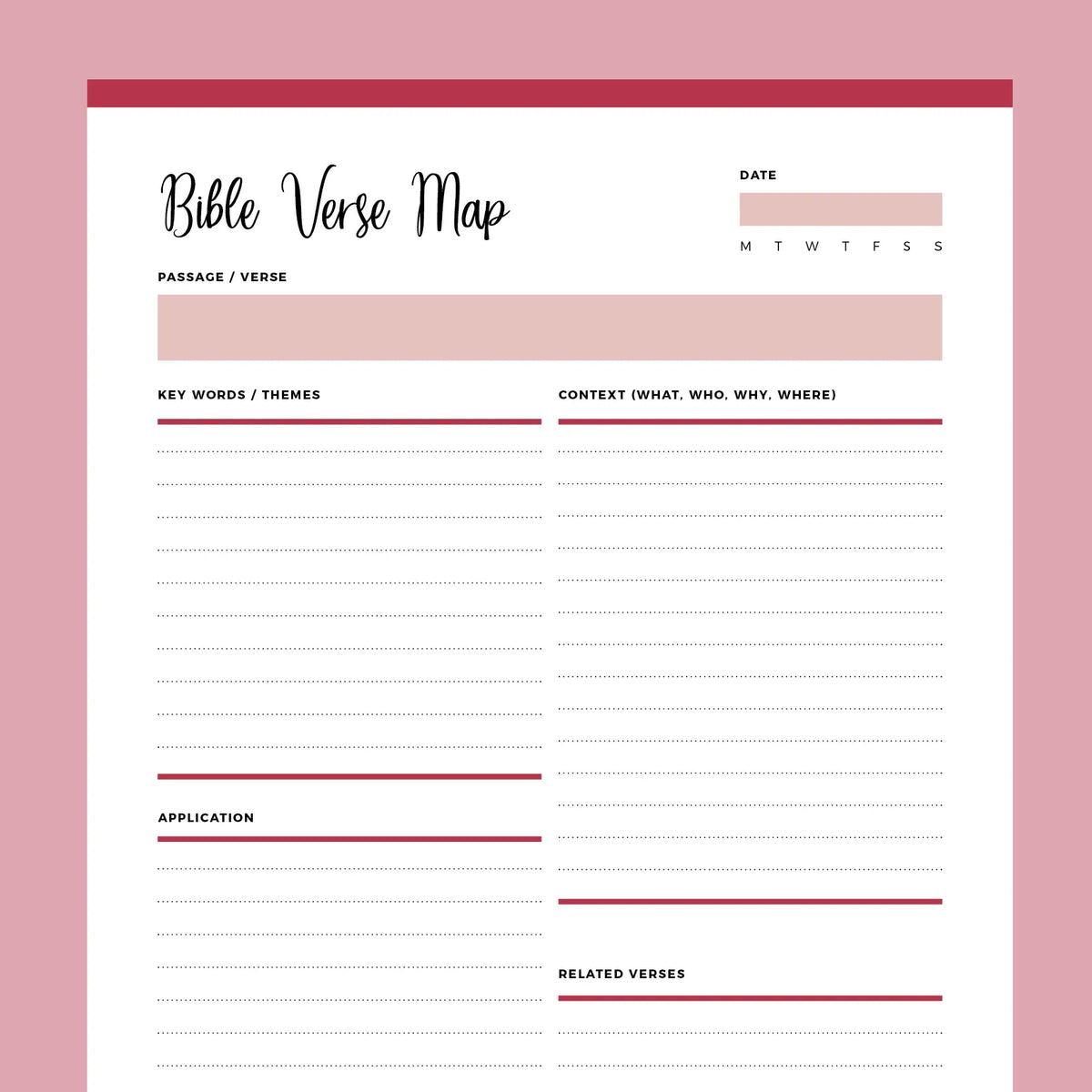 Printable Bible Verse Mapping Template Instant Download PDF Plan Print Land printable-bible-verse-mapping-template-instant-download-pdf-plan-print-land