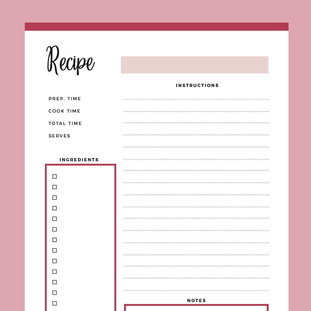 Printable Blank Recipe Sheets β Plan Print Land printable-blank-recipe-sheets-plan-print-land