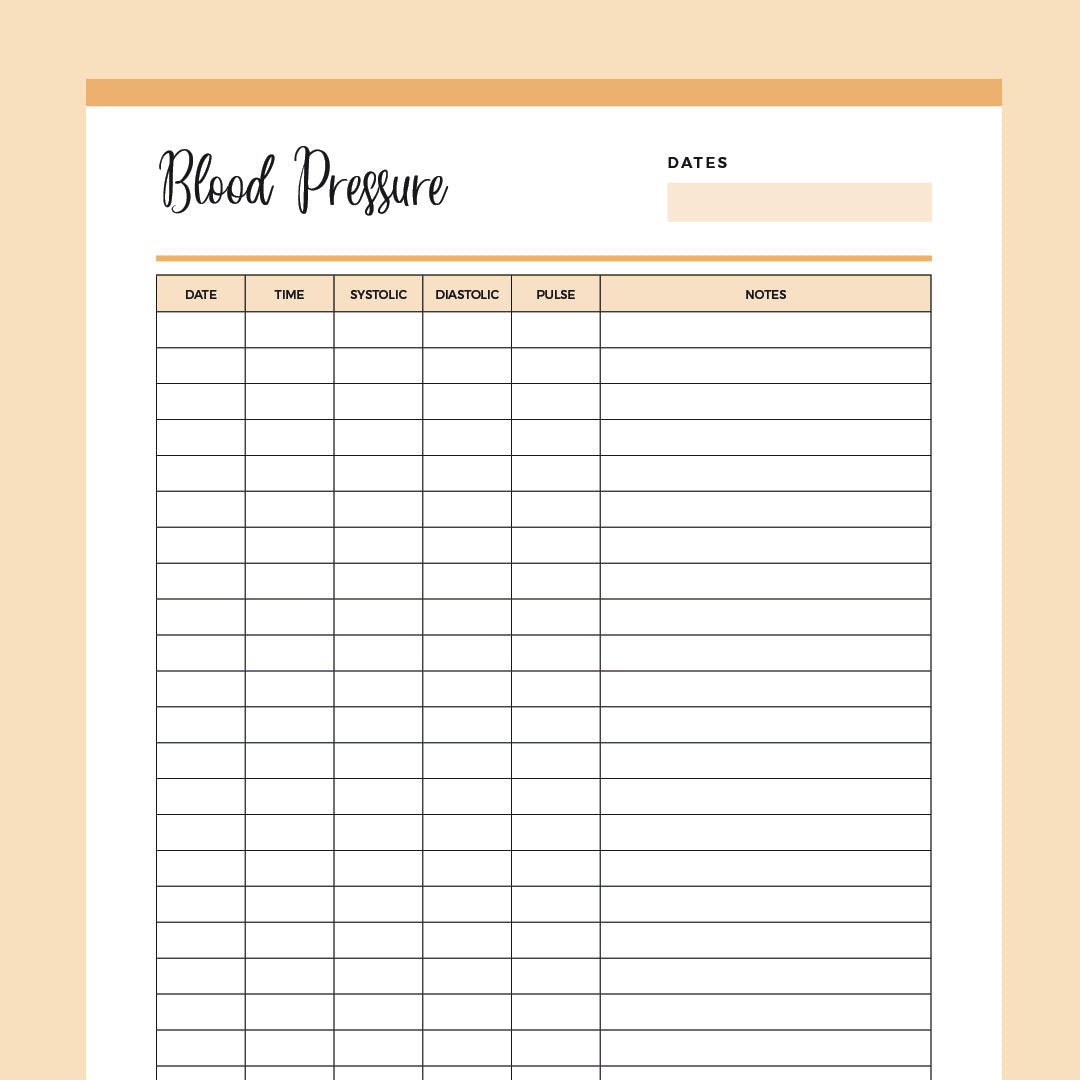 Printable Blood Pressure Chart printable blood pressure chart | free download | us letter & a4