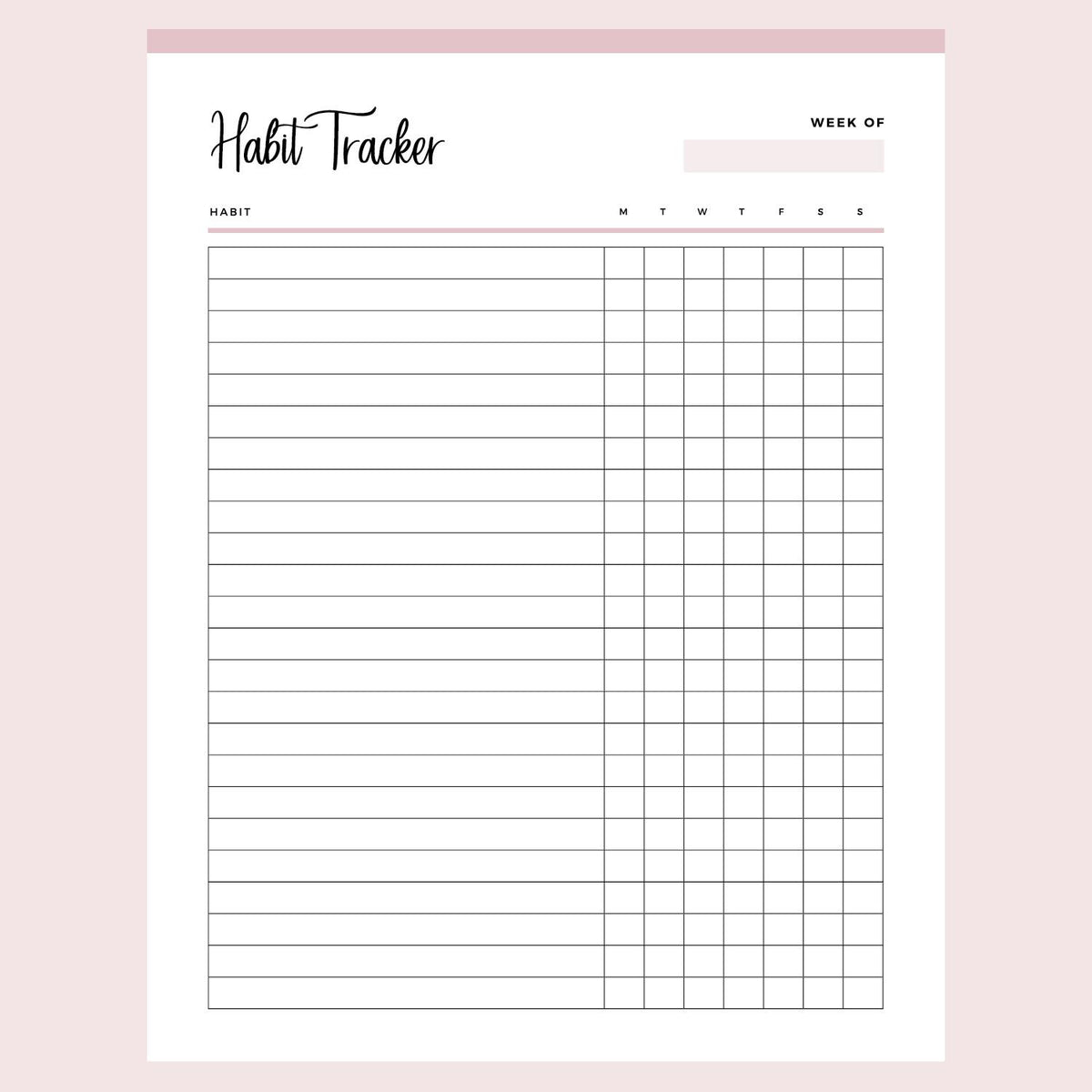 printable-daily-habit-tracker-plan-print-land for Daily Habit Tracker Free Printable Printable Daily Habit Tracker – Plan Print Land for Daily Habit Tracker Free Printable