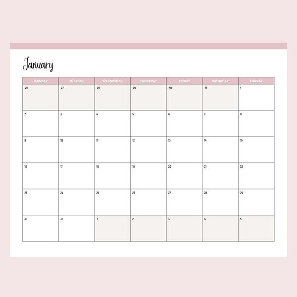 Free 2023 Printable Calendar - Monday Start
