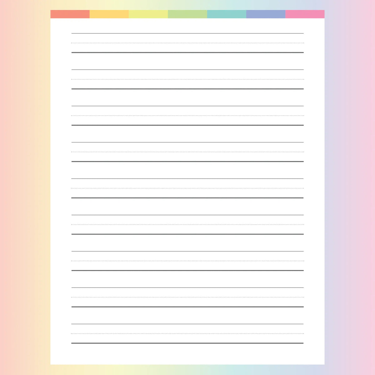 Lined Paper For Kids