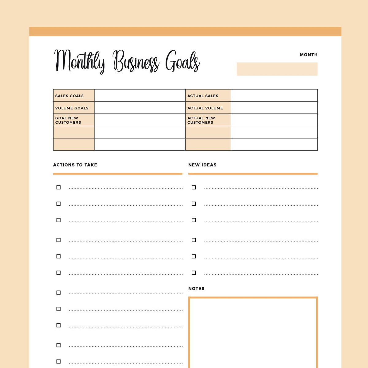 printable-monthly-business-goals-template-plan-print-land for Free Printable Monthly Goal Sheets Printable Monthly Business Goals Template – Plan Print Land for Free Printable Monthly Goal Sheets