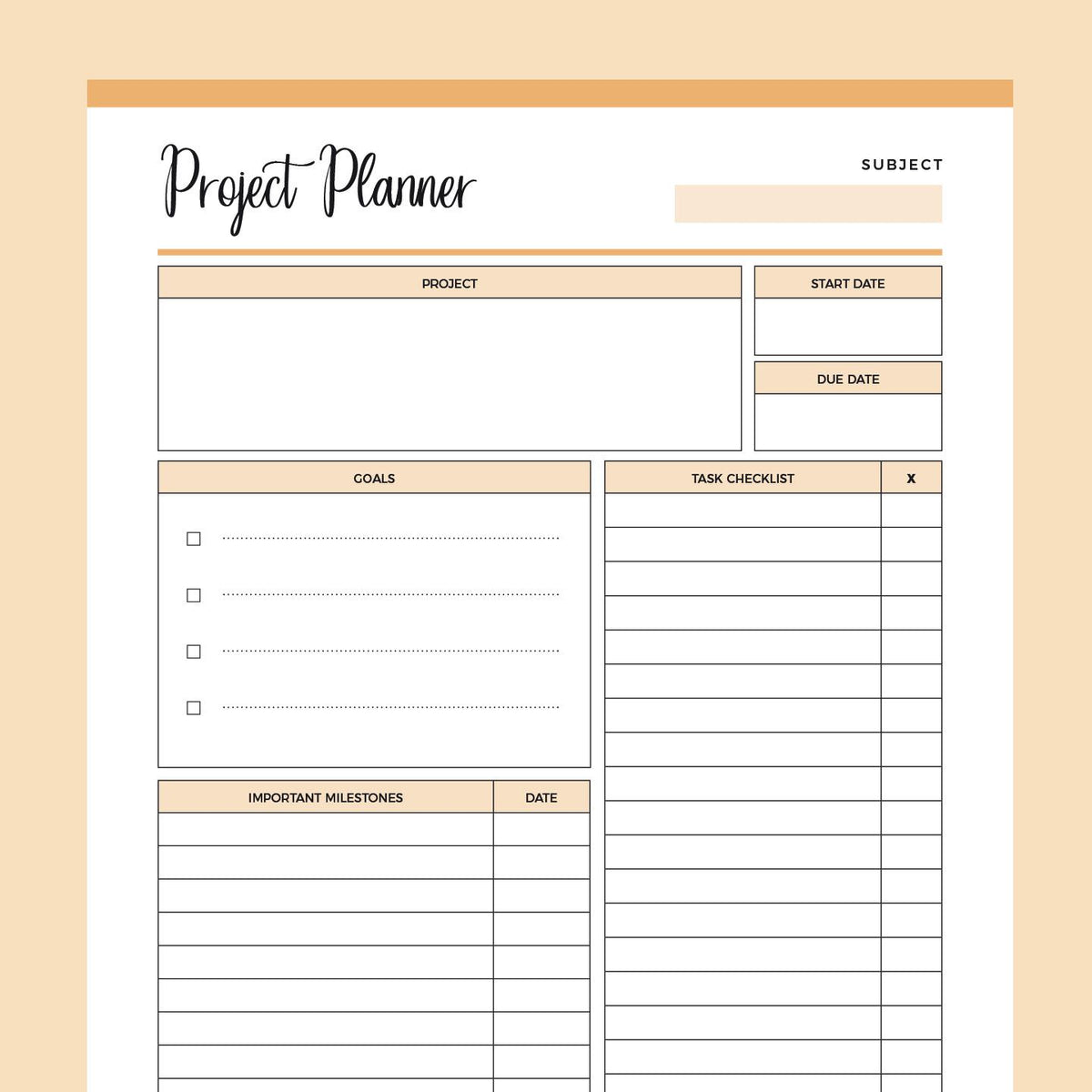 printable-project-management-planner-instant-download-pdf-planner-plan-print-land for Free Printable Project Planner Template Printable Project Management Planner | Instant Download PDF Planner – Plan Print Land for Free Printable Project Planner Template