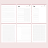 Printable Student Planner Pack - Notes