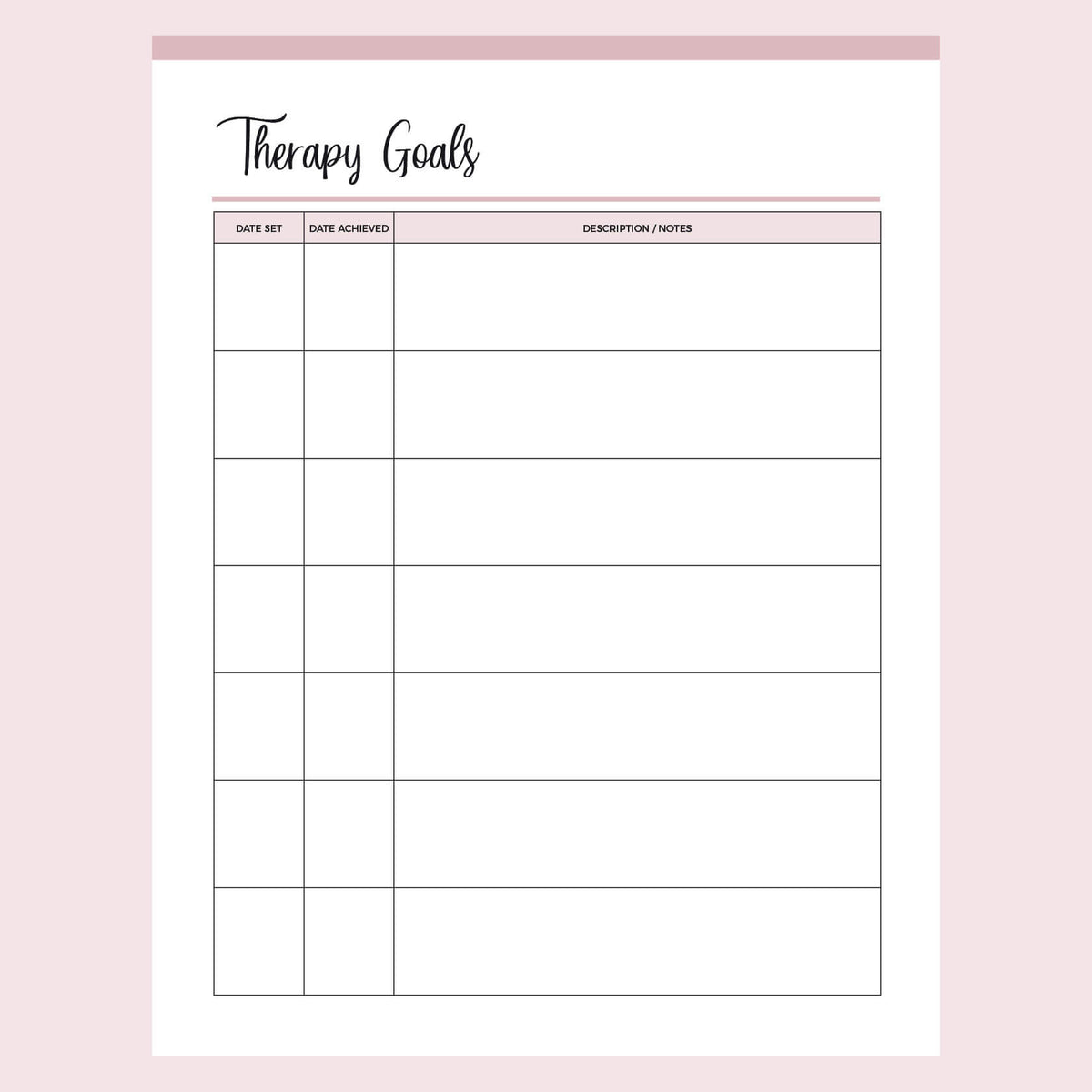 Printable Therapy Notes – Plan Print Land printable-therapy-notes-plan-print-land