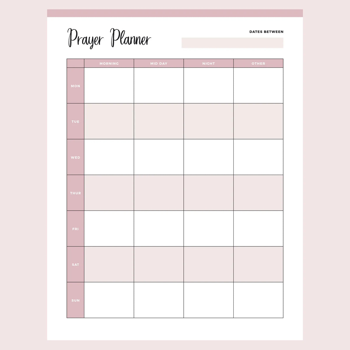 Printable Weekly Prayer Planner Instant Download PDF Plan Print Land printable-weekly-prayer-planner-instant-download-pdf-plan-print-land