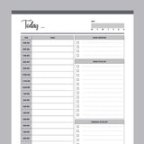 Printable Work From Home Planner - Grey