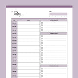 Printable Work From Home Planner - Purple