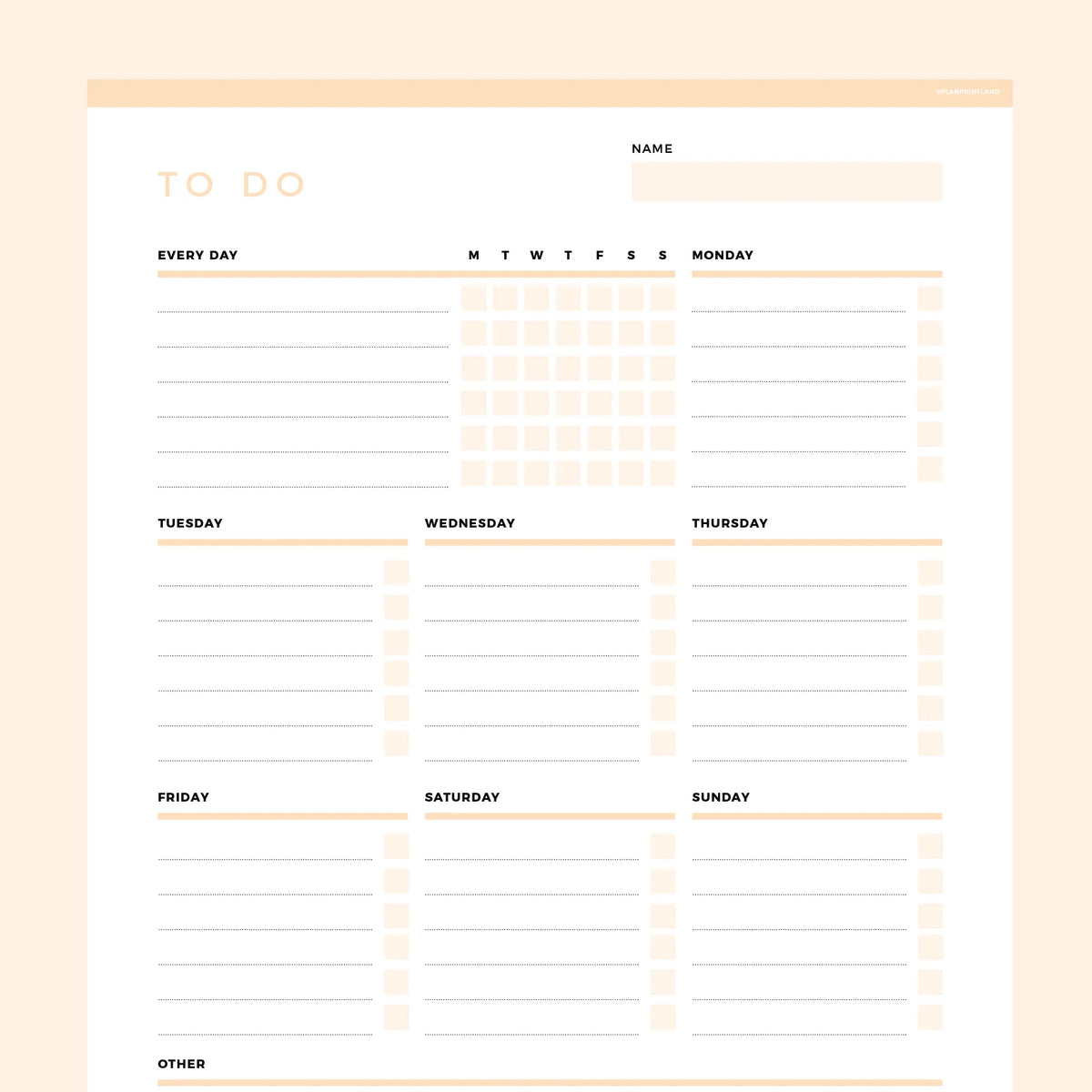 To Do List Template Editable | Instant Download Fillable PDF | A4 and US  Letter