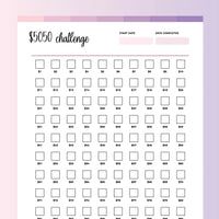 100Envelope Challenge PDF - Fruity Color Scheme