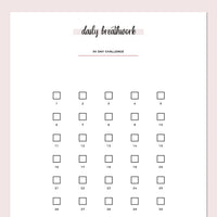 Daily Breathwork Challenge - Pink