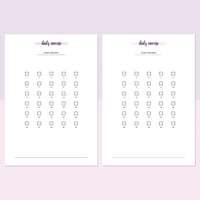 Daily Exercise Challenge - Lavender and Light Pink