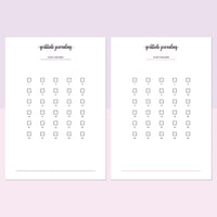 Gratitude Journaling Challenge - Lavender and Light Pink