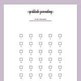 Gratitude Journaling Challenge - Purple