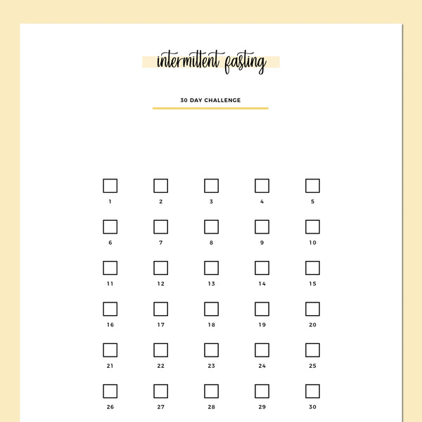 30 Day Intermittent Fasting Challenge A5 | Printable PDF Template – Plan Print Land 30-day-intermittent-fasting-challenge-a5-printable-pdf-template-plan-print-land