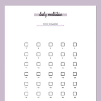 Daily Meditation Challenge - Purple