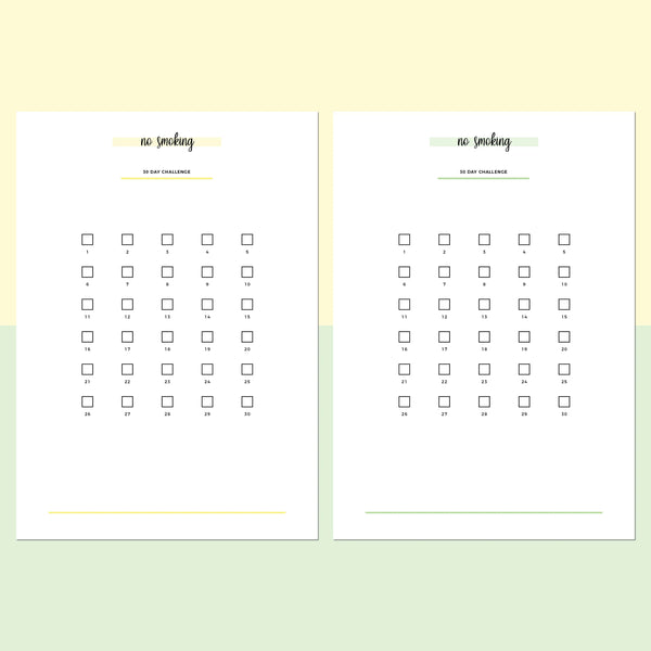 30 Day No Smoking Challenge A5 | Printable PDF Template – Plan Print Land 30-day-no-smoking-challenge-a5-printable-pdf-template-plan-print-land