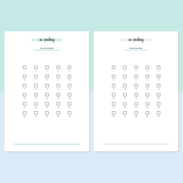 30 Day No Smoking Challenge A5 | Printable PDF Template – Plan Print Land 30-day-no-smoking-challenge-a5-printable-pdf-template-plan-print-land