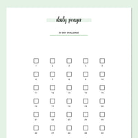 Daily Prayer Challenge - Green