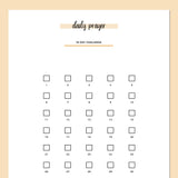 Daily Prayer Challenge - Orange