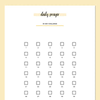 Daily Prayer Challenge - Yellow