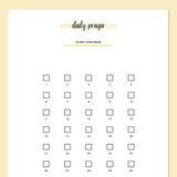 Daily Prayer Challenge - Yellow