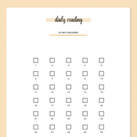 Daily Reading Challenge - Orange
