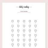 Daily Reading Challenge - Pink