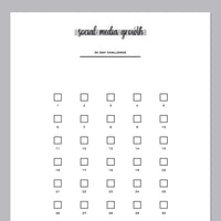 Social Media Growth Challenge - Grey