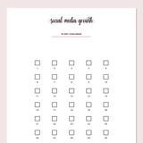 Social Media Growth Challenge - Pink