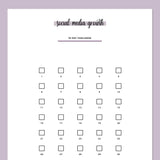 Social Media Growth Challenge - Purple
