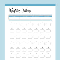 7 Week Weightloss Challenge - Blue