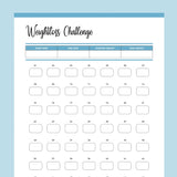 7 Week Weightloss Challenge - Blue
