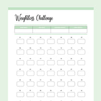 7 Week Weightloss Challenge - Green