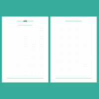 A5 Dot Grid Notes Template - 2 Version Overview