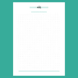 A5 Dot Grid Notes Template - Version 1 Full Page View